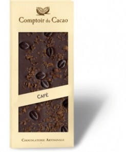 Tablette de chocolat noir au café 100g